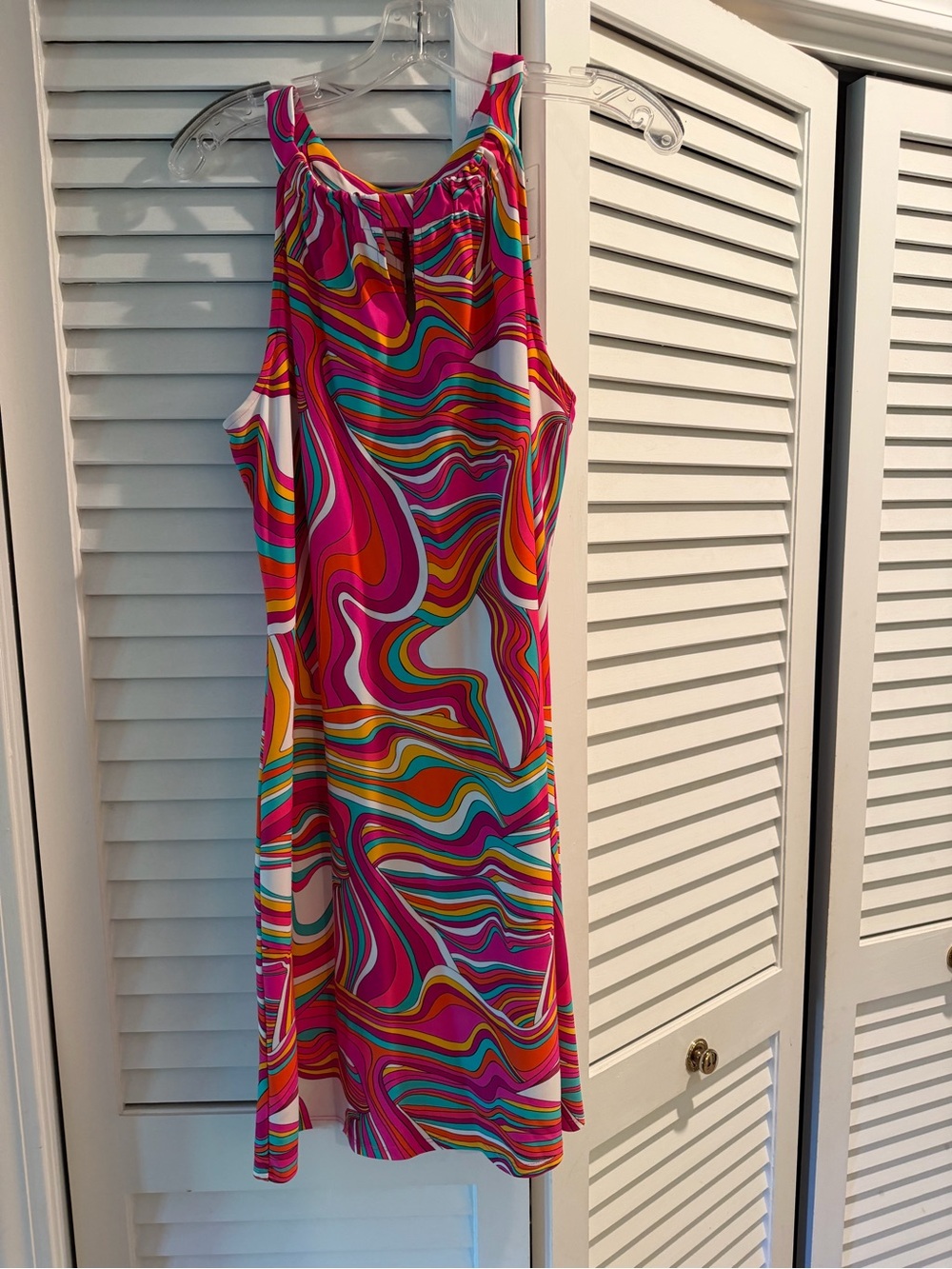 Jude Connally Pink Multi-Color Striped Dress